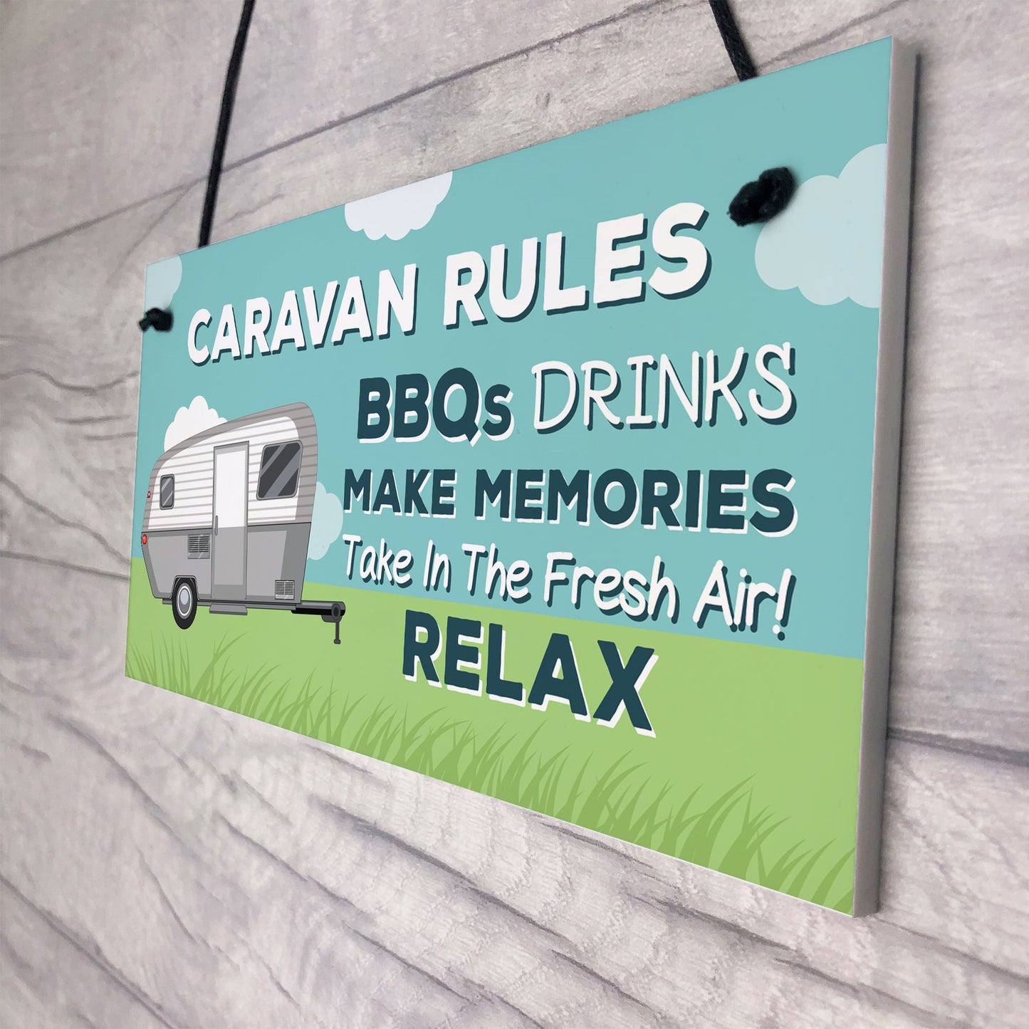 Caravan Rules Plaque Novelty Caravan Accessories Motorhome Gifts