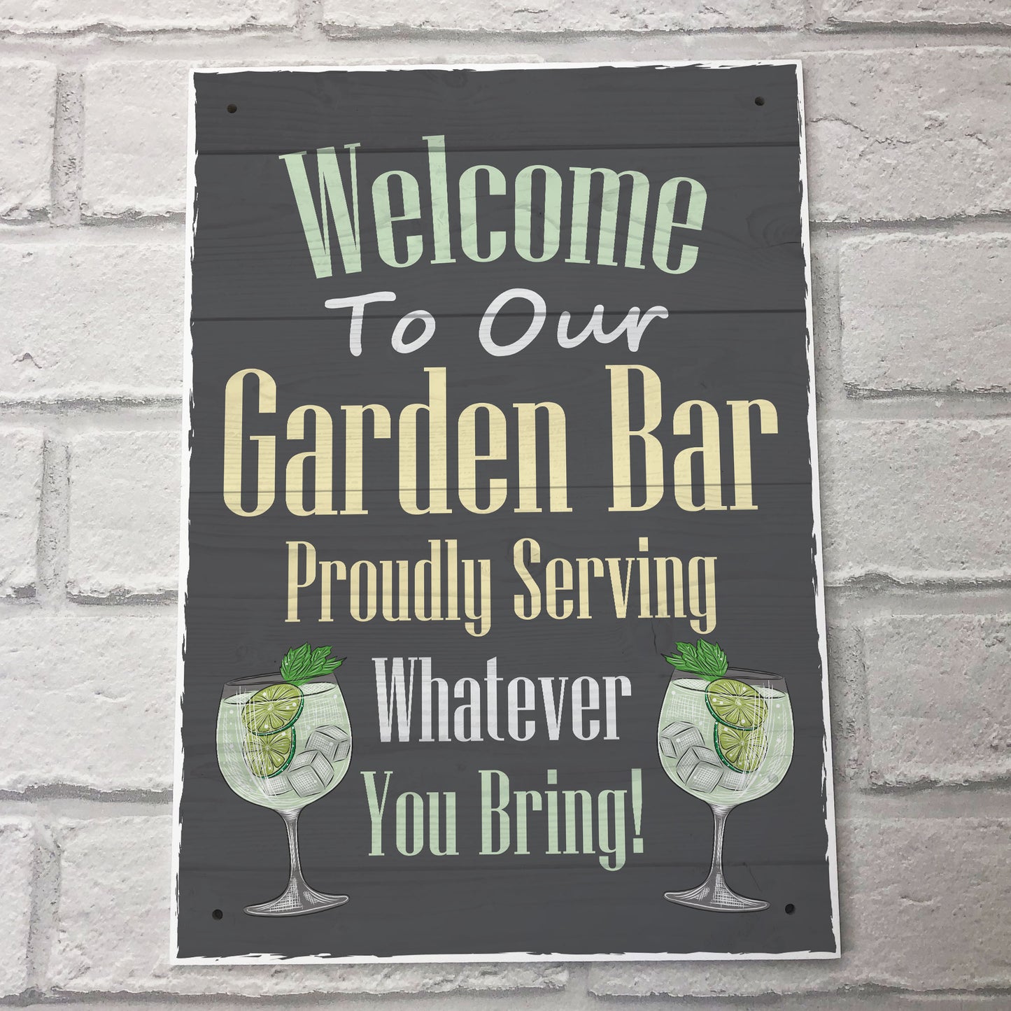 Bar Sign Garden Bar Plaque Garden Pub Backyard Bar Sign
