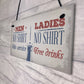 Gifts For Him Funny Pub Beer Bar Wall Sign Free Drinks Man Cave