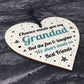 Grandad Gift For Best Friend Wood Heart Grandad Birthday Xmas