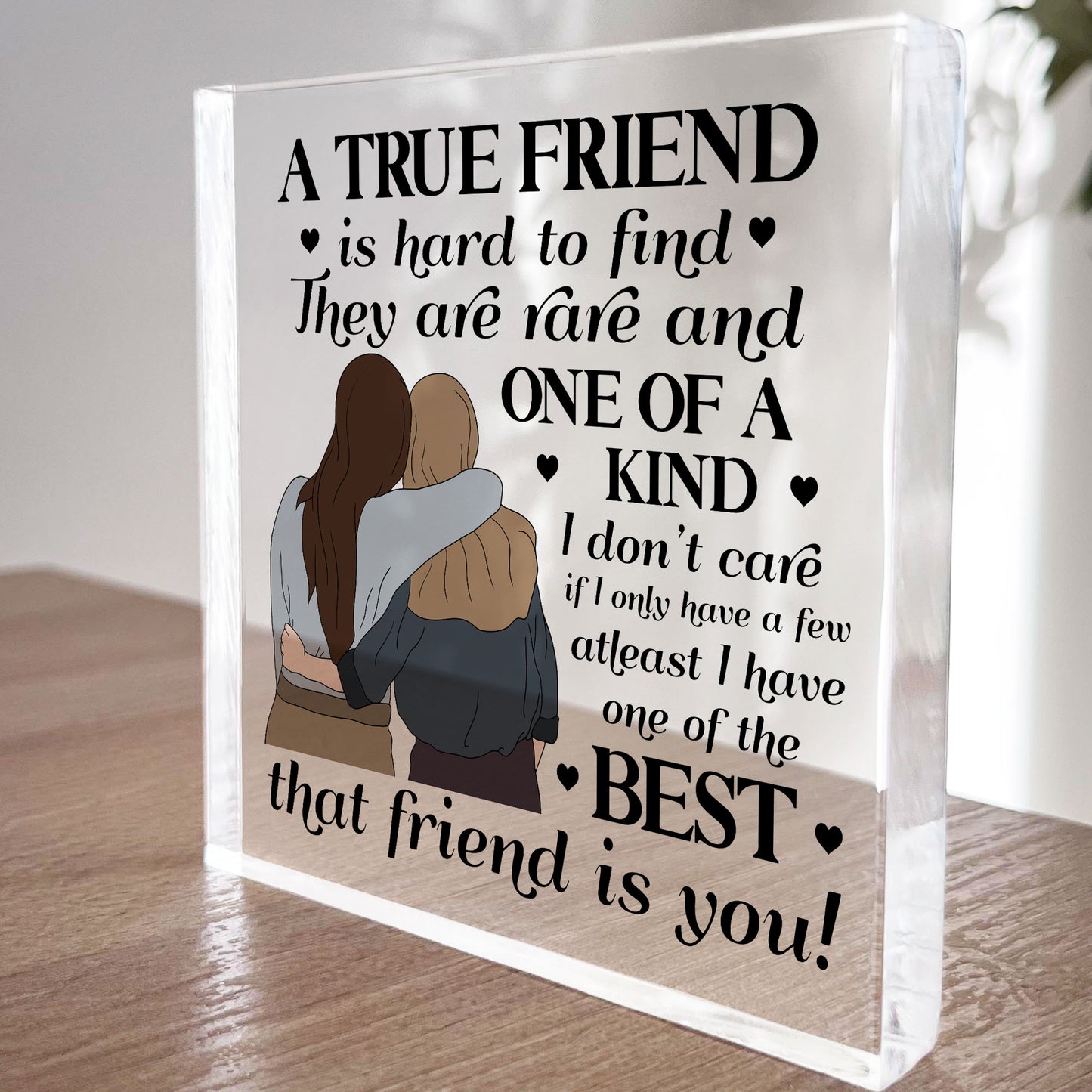 Gift For Best Friend TRUE FRIEND Gift Plaque Friendship Sign