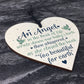 Angel Baby Memorial Gifts Wooden Heart Plaque Bereavement Sign