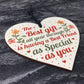 Best Friend Friendship Plaque Thank You Gift Wood Heart Keepsake