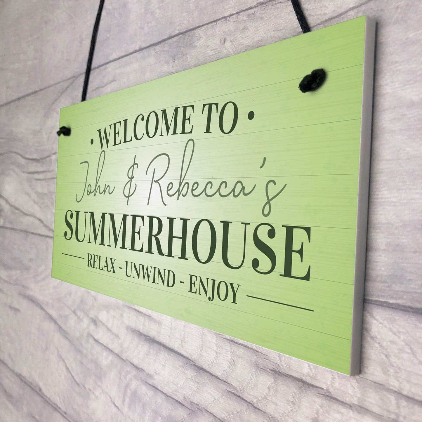 Summerhouse Sign For Garden Decking Shed Plaque Outdoor Sign