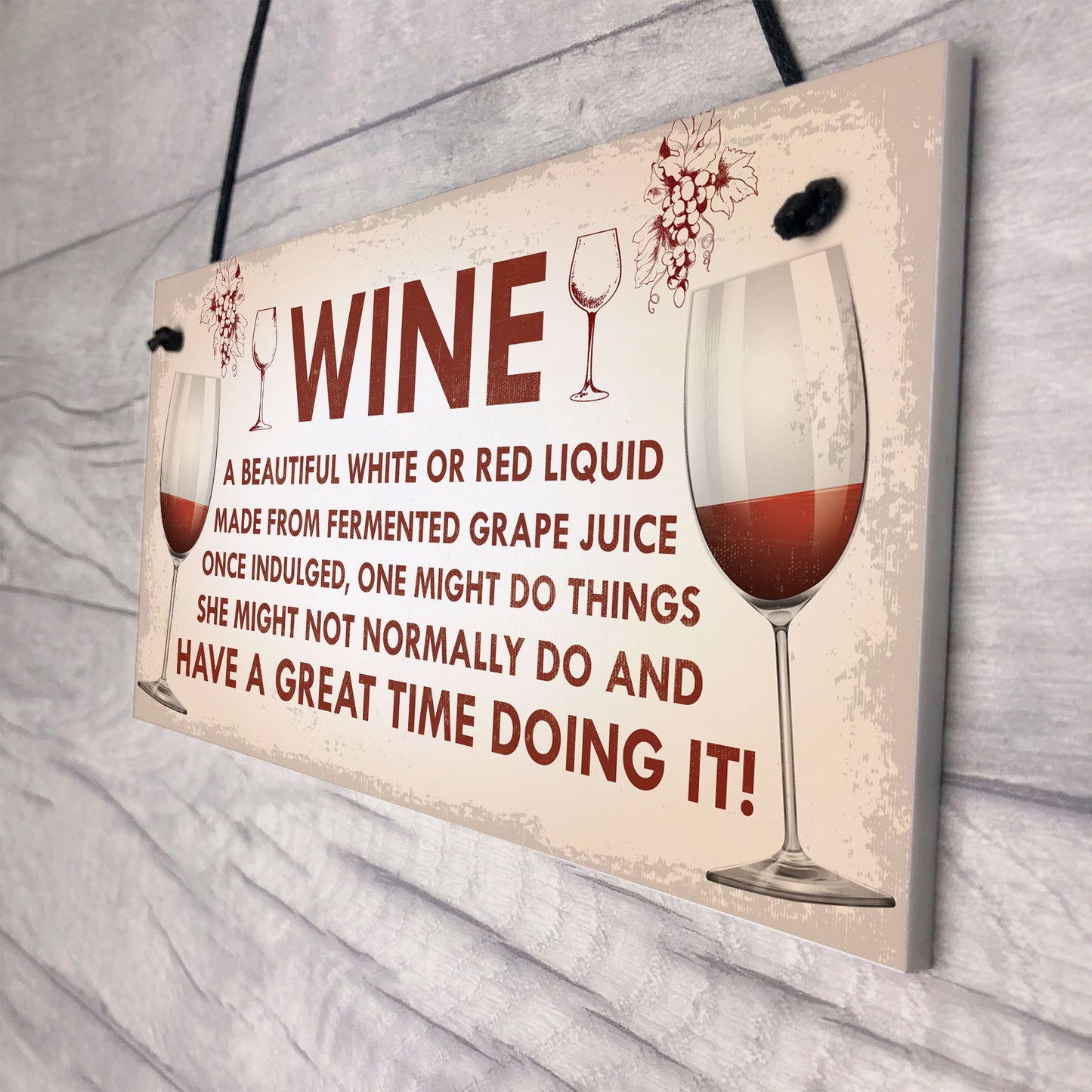 Funny Kitchen Humorous Wall Plaque Vintage Shabby Chic Home Bar