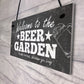 Welcome Sign Beer Garden Signs Wall Pub Garden Plaque Gifts