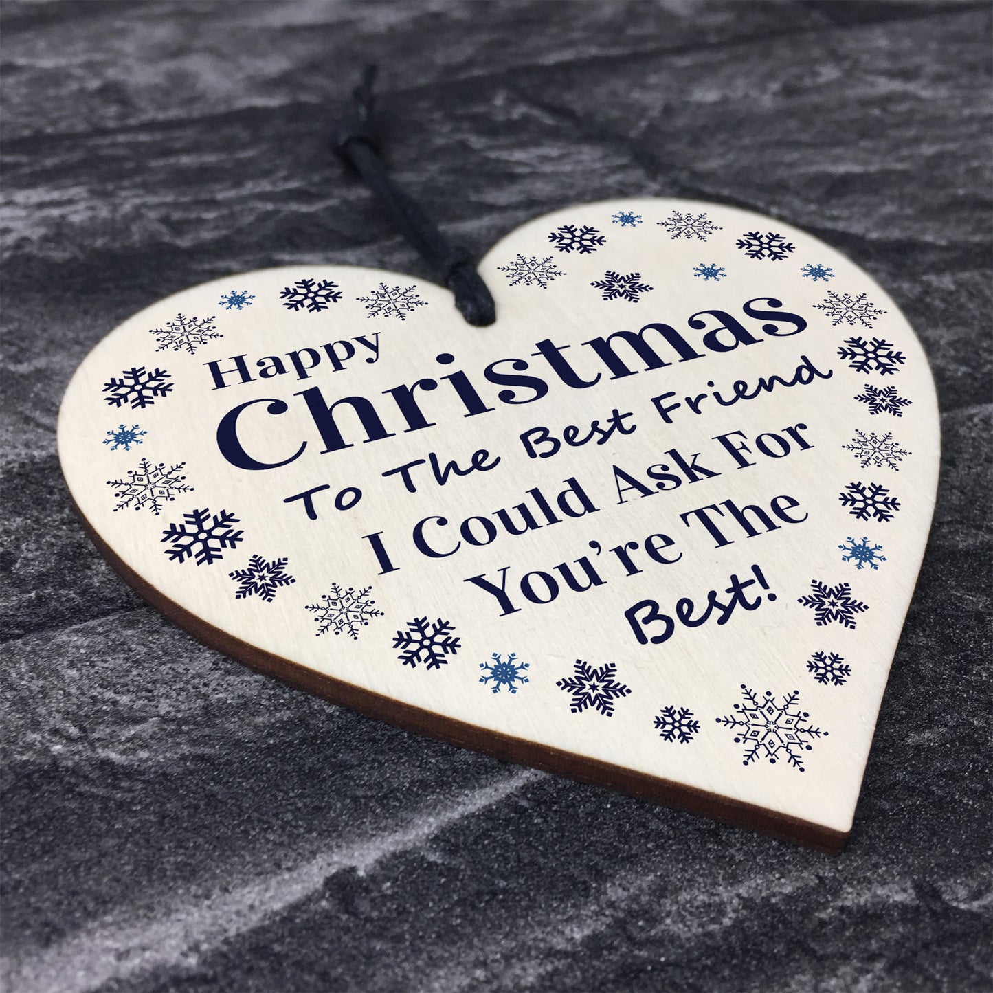 Best Friend Christmas Gifts Wood Heart Gift For Friend Keepsake