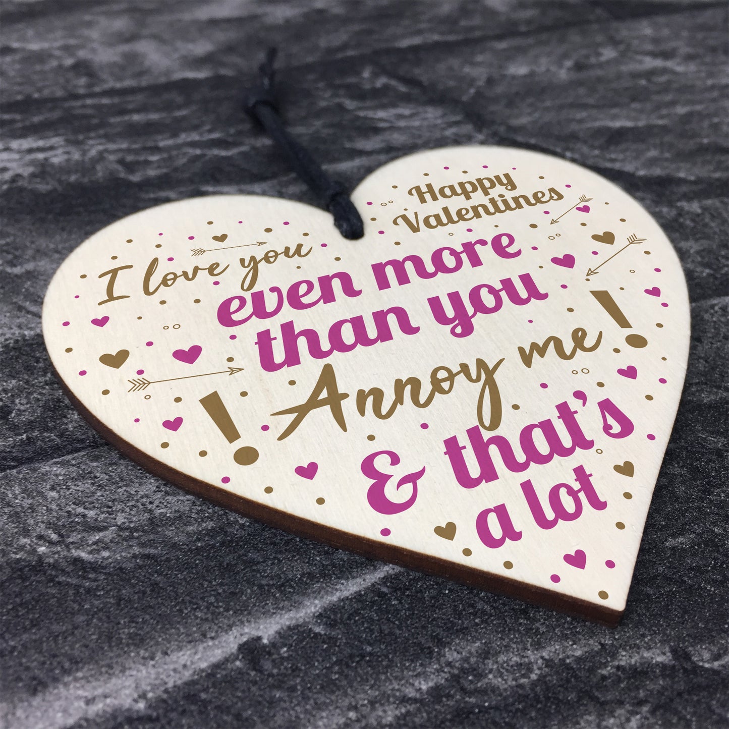 Love You Plaque Funny Valentines Gift For Him Valentines Day