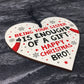 Brother Christmas Gift Funny Novelty Wood Heart Gift From Sister