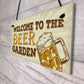 Beer Garden Bar Sign For Garden Pub Man Cave Shed Plaque Gift