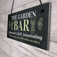 Novelty Garden Bar Hanging Decor Sign For Home Bar Garden Shed