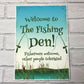 The Fishing Den Fishing Accessories Hanging Shed Garage Man Cave