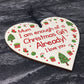 Funny Mum Christmas Gift From Daughter Son Novelty Wood Heart