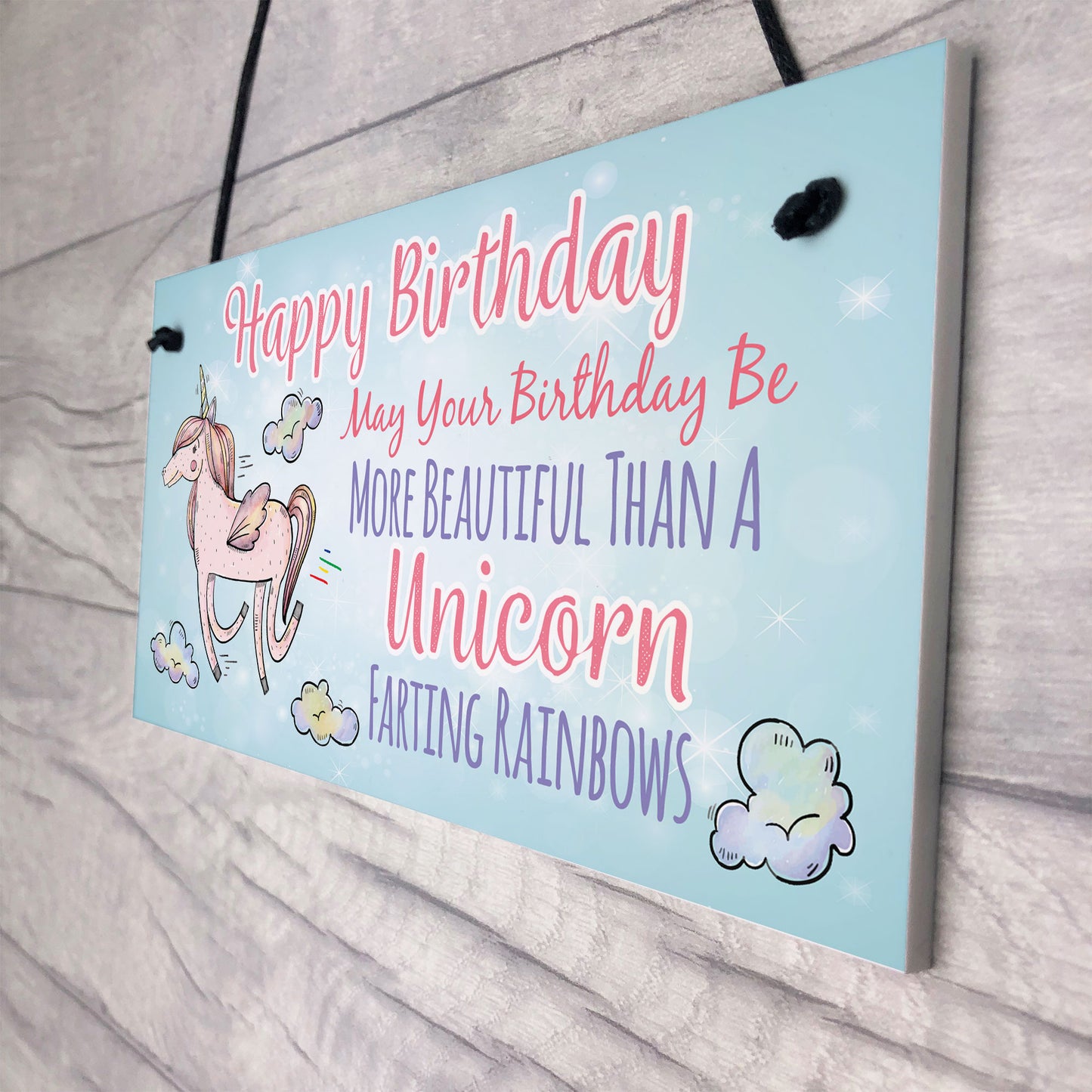 Happy Birthday Novelty Beautiful Unicorn Friendship Bestie Gift