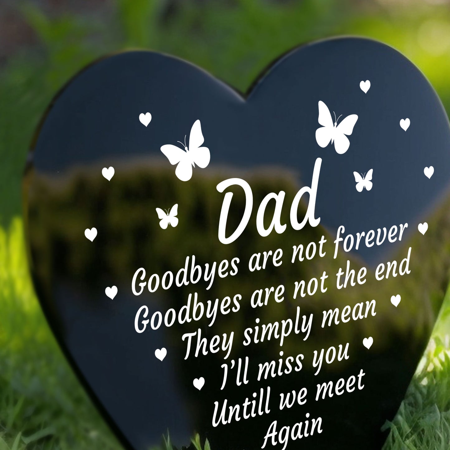 Dad Graveside Memorial Stake Grave Marker Acrylic Grave Decor