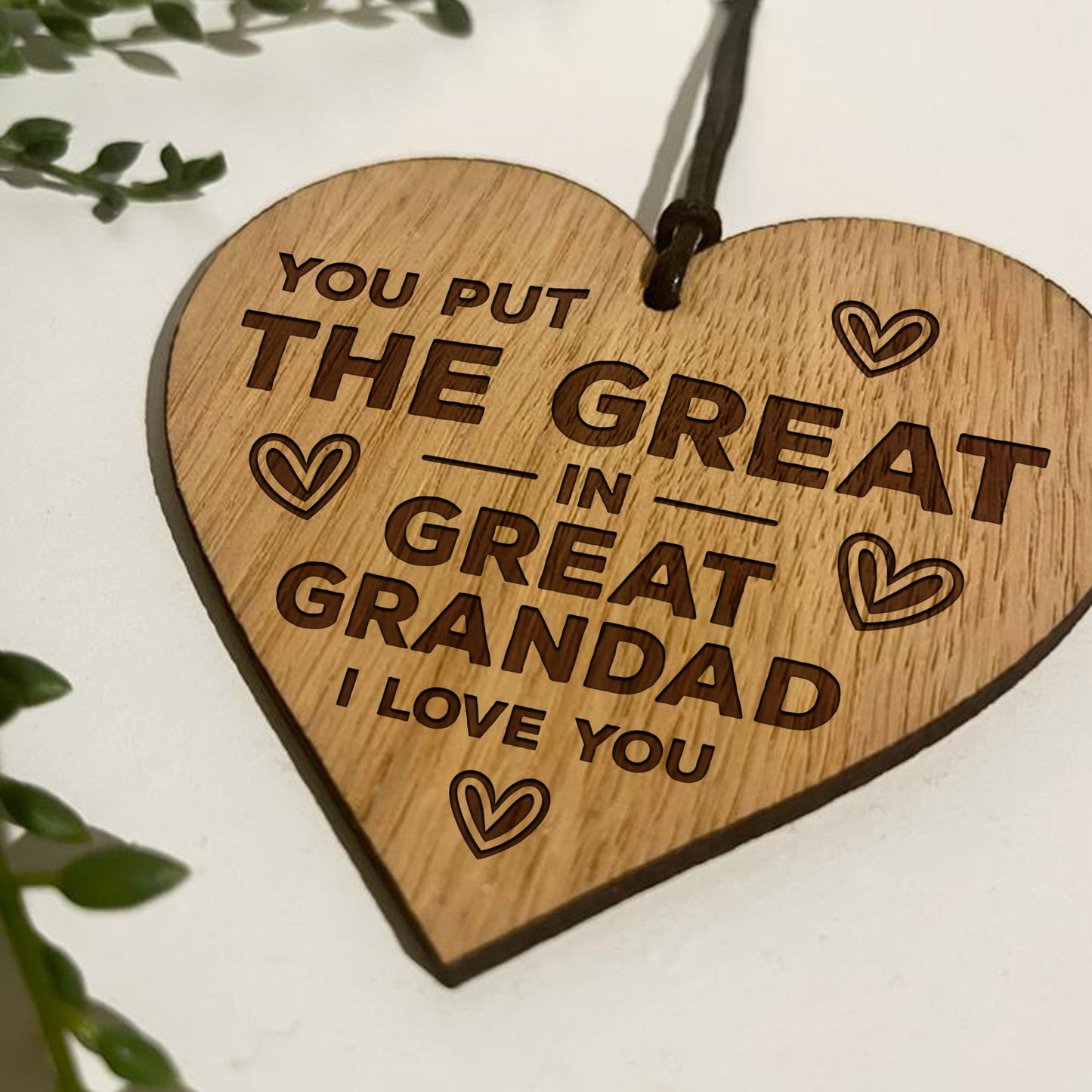 Great Grandad Gifts Engraved Heart Birthday Gift For Grandad