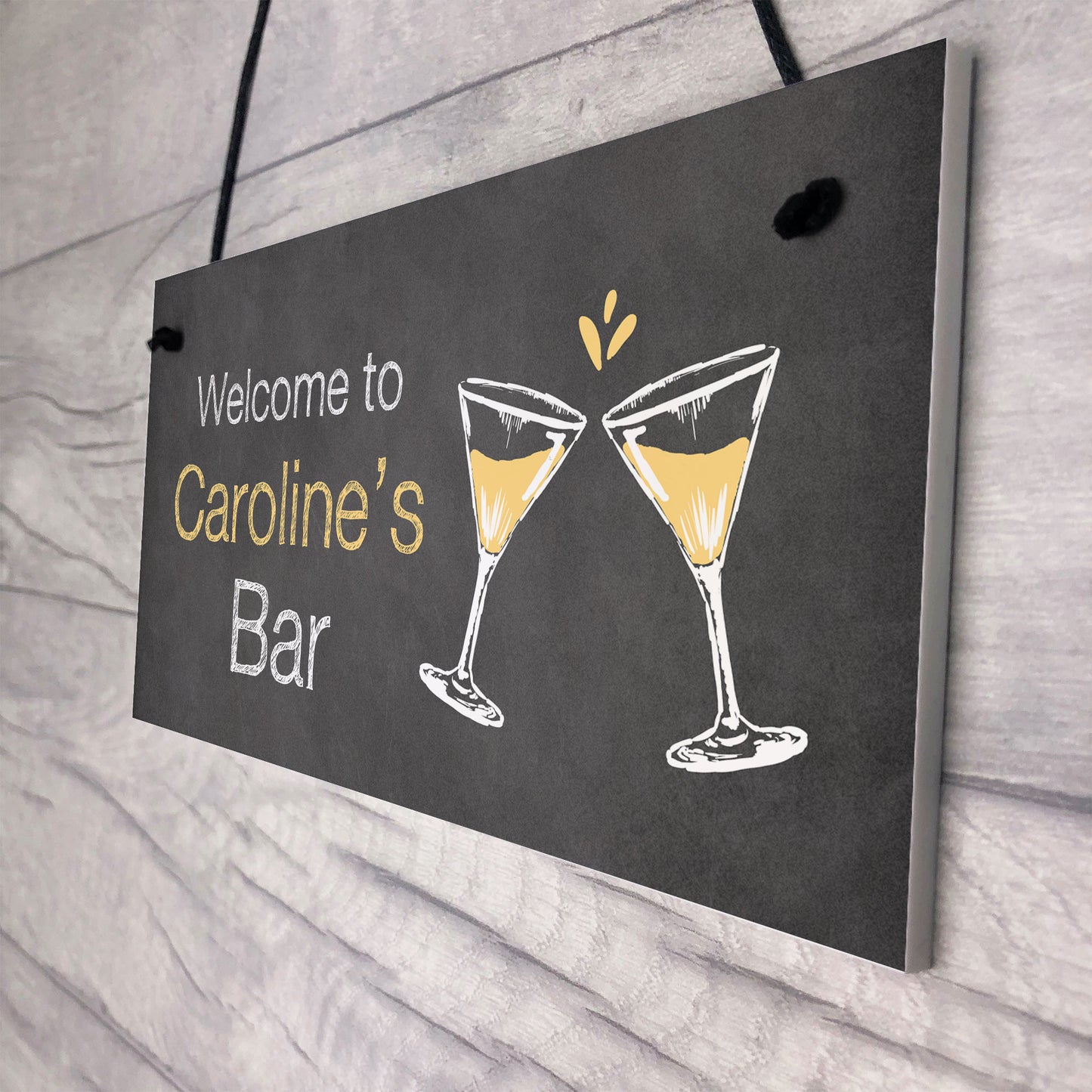Shabby Chic Bar Sign Home Bar Kitchen Sign Gift For Her