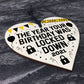 Birthday Lockdown Gifts Novelty Wood Heart Gifts For Friend Him