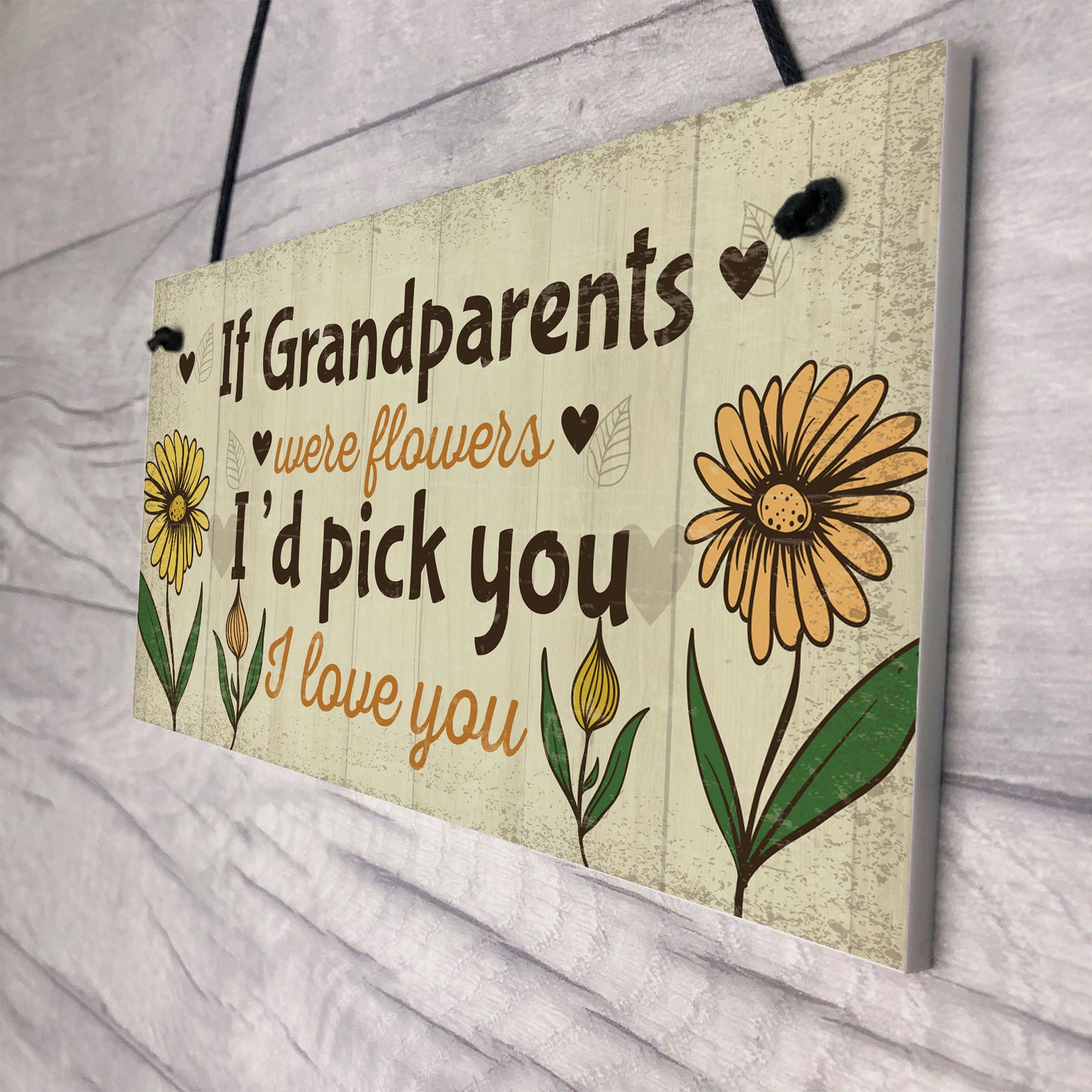 Cute Gift For Nan Grandad Sign Grandparent Plaque Keepsake Gift