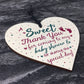 Baby Shower THANK YOU Wooden Heart Favour Tags Plaques