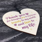 Thank You Gift Wedding Anniversary Gift Wood Heart Gift For Her