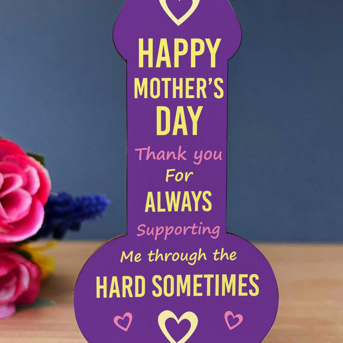 Thank You Gift For Mum On Mothers Day Wood Plaque Funny