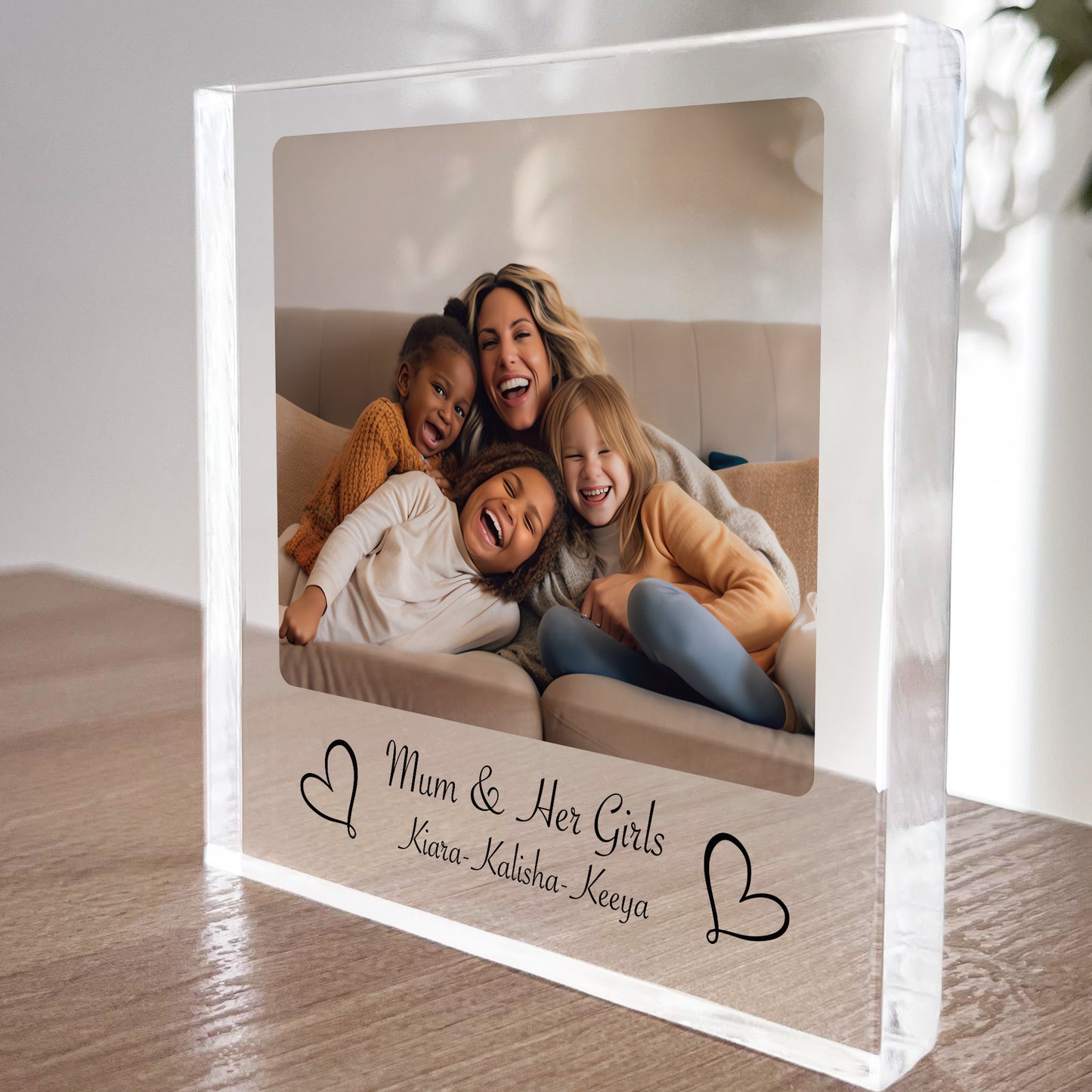 Mum Gifts For Birthday Christmas Personalised Photo Block