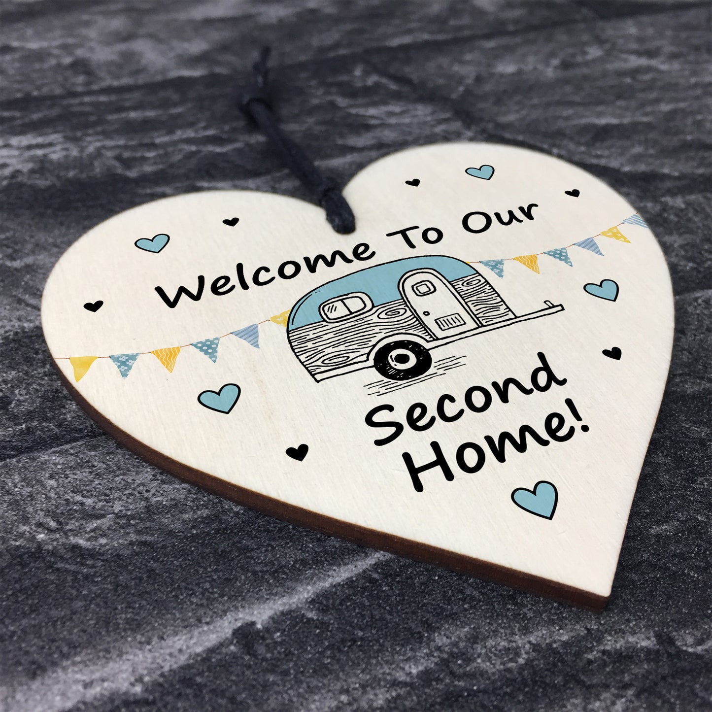 Caravan Sign Hanging Door Plaque Welcome Sign Second Home
