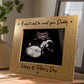 1st Fathers Day Gift For New Daddy Wood Photo Frame Bump Gifts