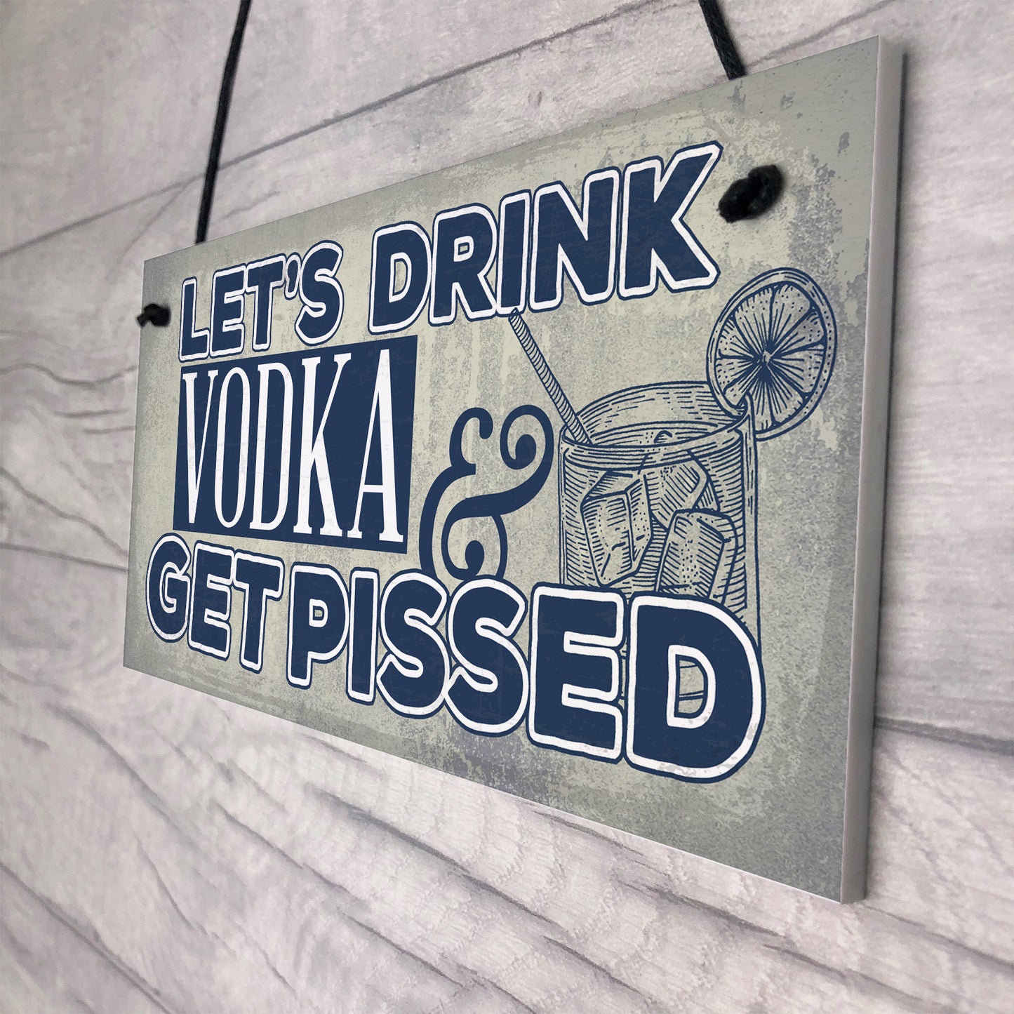 Novelty Vodka Alcohol Gift Funny Man Cave Home Bar Pub Sign