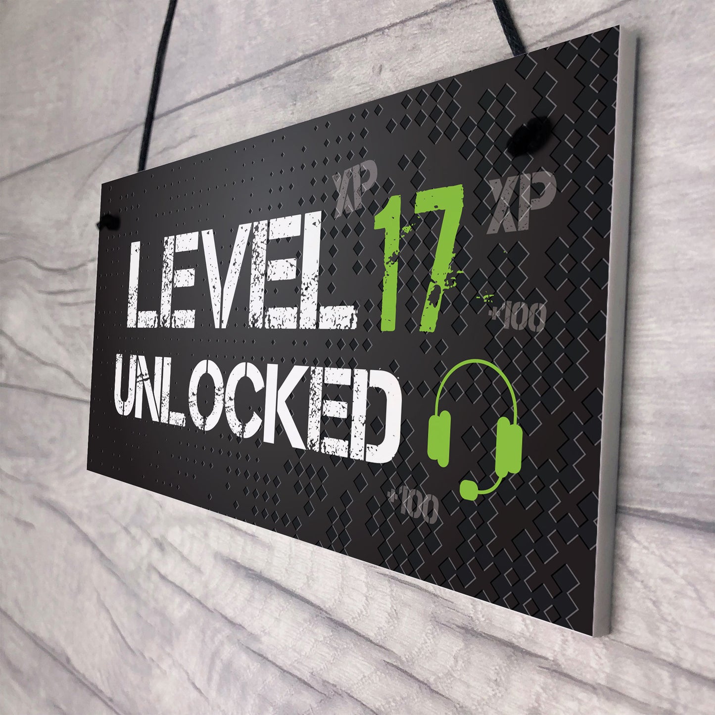 Funny 17th Birthday Gift For Son Brother Gaming Sign Gamer Gift