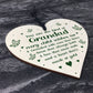Grandad Gifts Wooden Heart Keepsake Poem Birthday Christmas