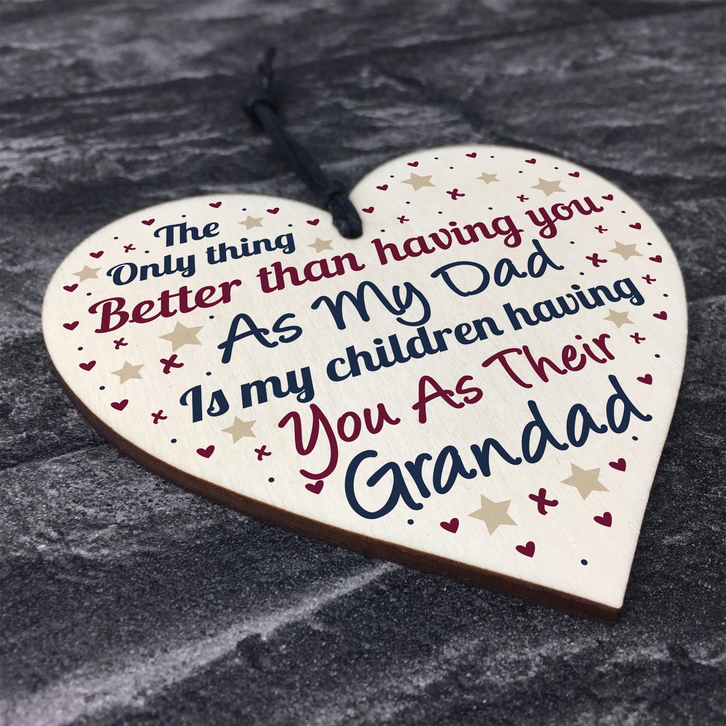 Father's Day Gift For Dad Grandad Gift From Granddaughter Sign