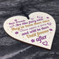 Best Friend Friendship Plaque Wooden Heart Thank You Christmas