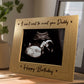 Birthday Gift For New Daddy Wooden Photo Frame Bump Gifts