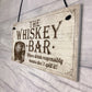 Vintage Whisky Bar Plaque Sign Home Bar Pub Man Cave Birthday