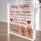 Best Friend Christmas Funny Gift For Friend Acrylic Plaque Gifts