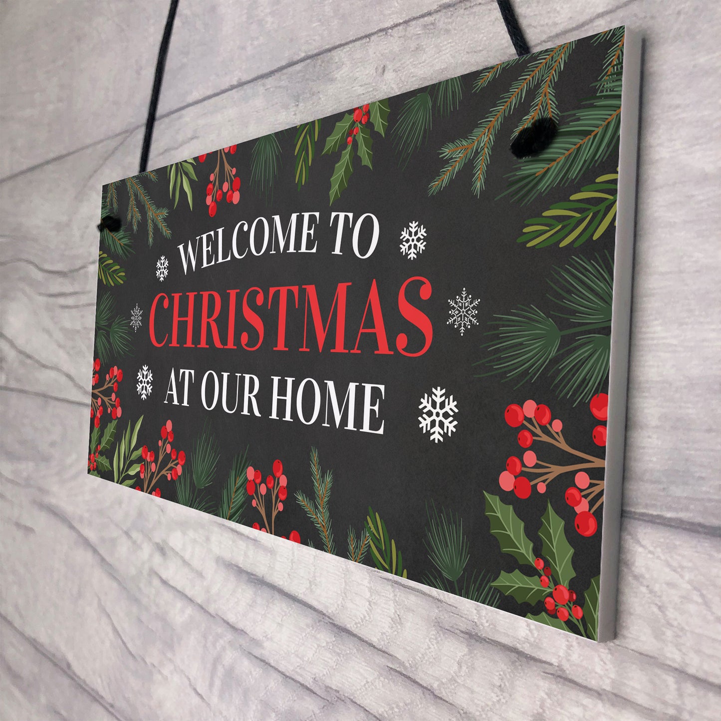 PERSONALISED Christmas Sign SURNAME Novelty Christmas Decoration
