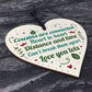 Birthday Christmas Gift For Cousin Wood Heart Family Friend Sign