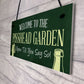 Funny Pisshead Garden Sign Welcome Plaque Home Bar Sign