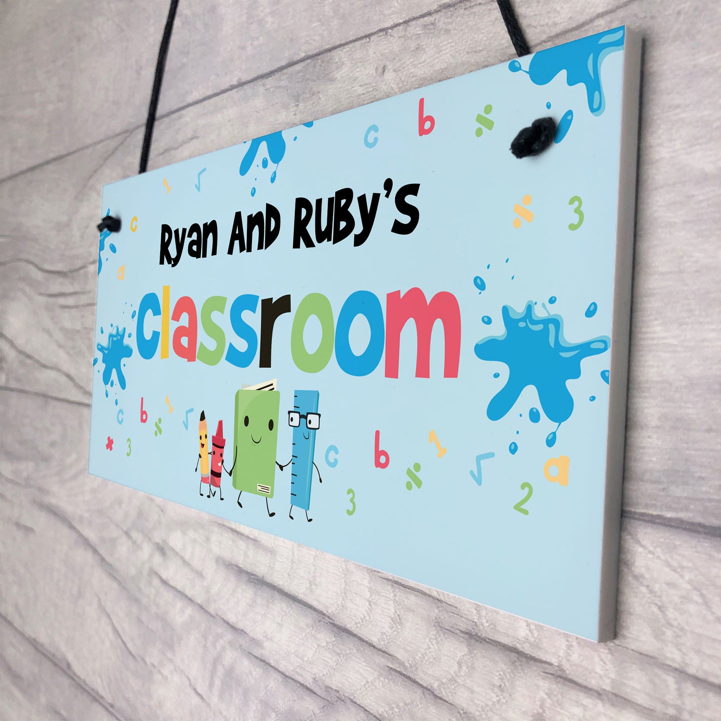 Personalised Classroom Sign For Daughter Son Hanging Door Sign