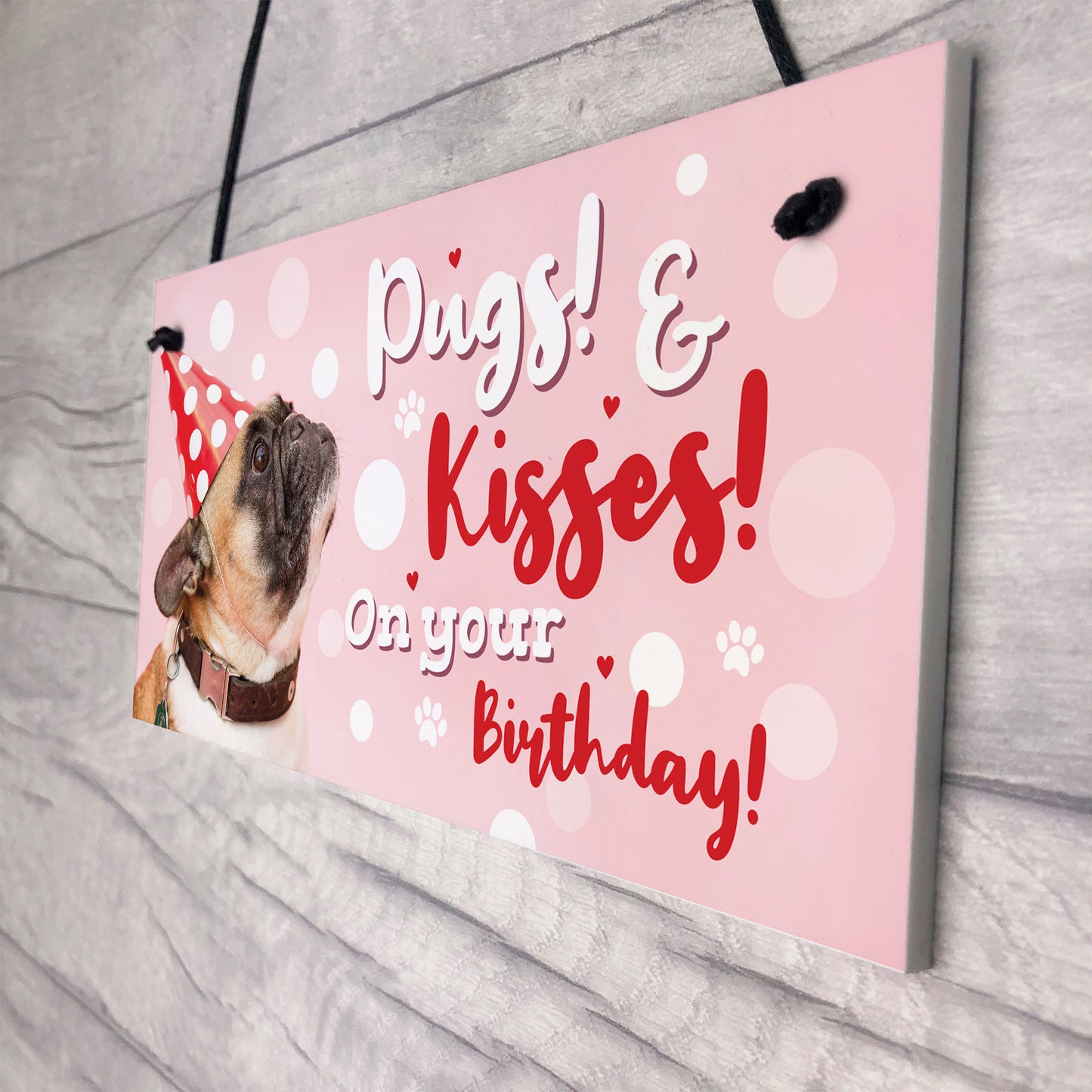 Dog Sign For Home Funny Gift From Pug Gift Mum Dad Birthday Gift