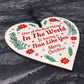 Best Nan Gifts For Christmas Wood Heart Tree Decoration Gifts