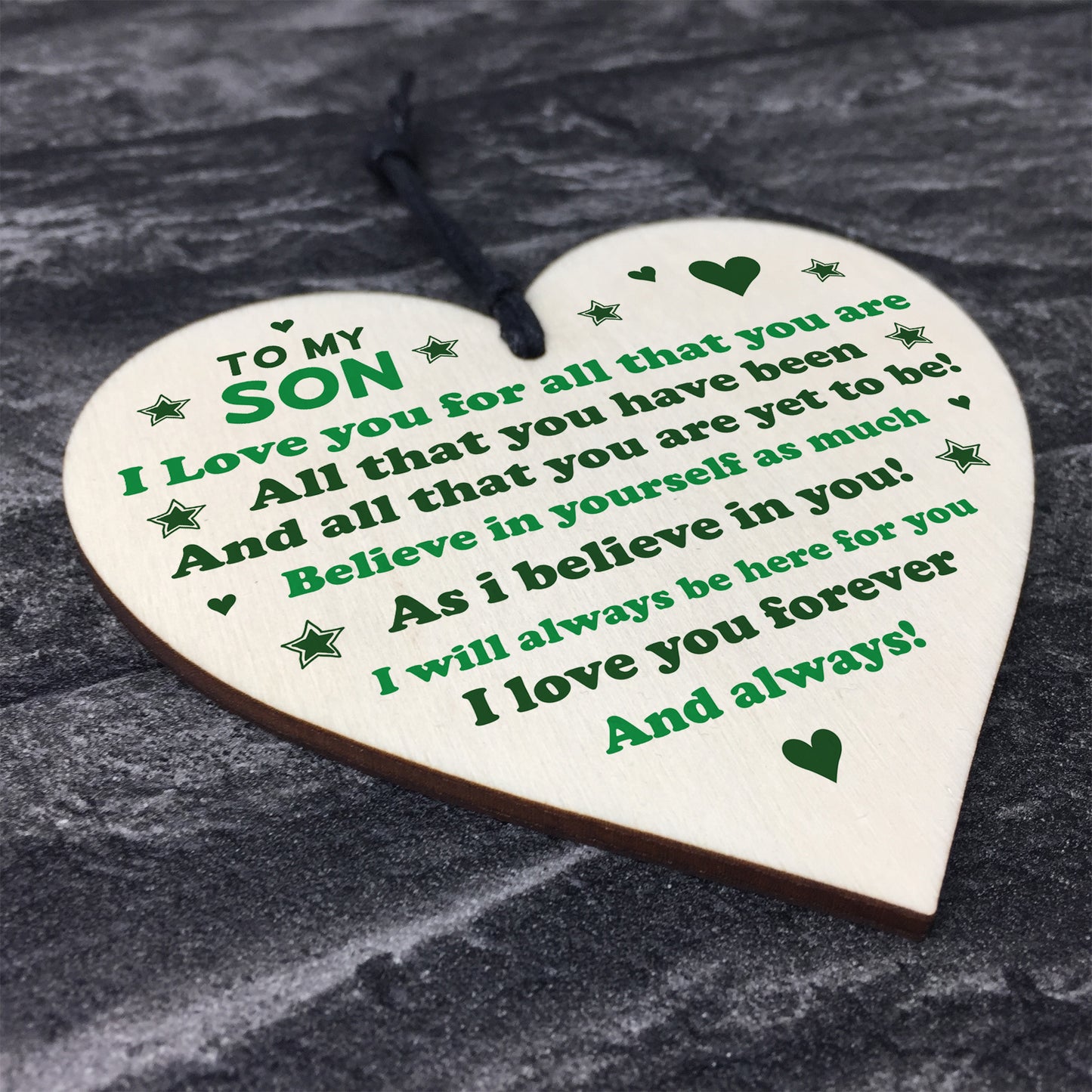 Novelty Son Gifts From Dad Mum 18th 21st Birthday Gift Heart