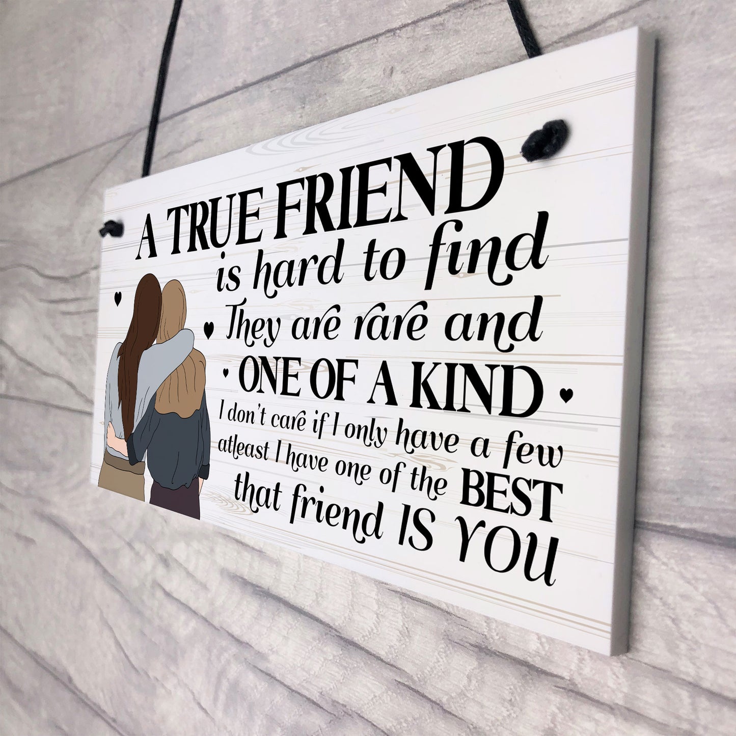 TRUE FRIEND Friendship Gift For Best Friend Gift For Her