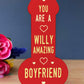 Valentines Gift For Him Partner Boyfriend Wood Plaque Thank You
