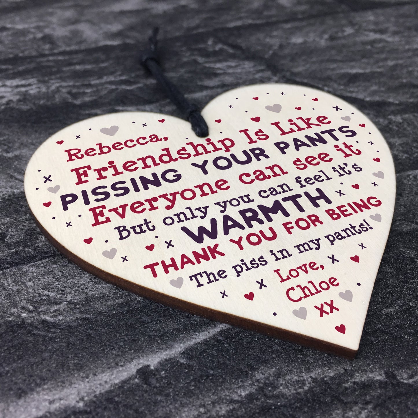 Best Friend Sign Personalised Friendship Gift Funny Thank You