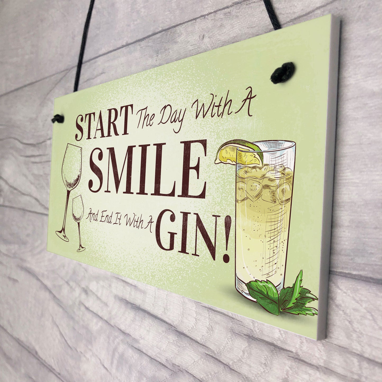 Funny Gin Gift Hanging Kitchen Bar Plaque Gin Lover Gift