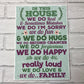 In This House We Do Family Wall Art Sign Plaque Mum Dad Birthday