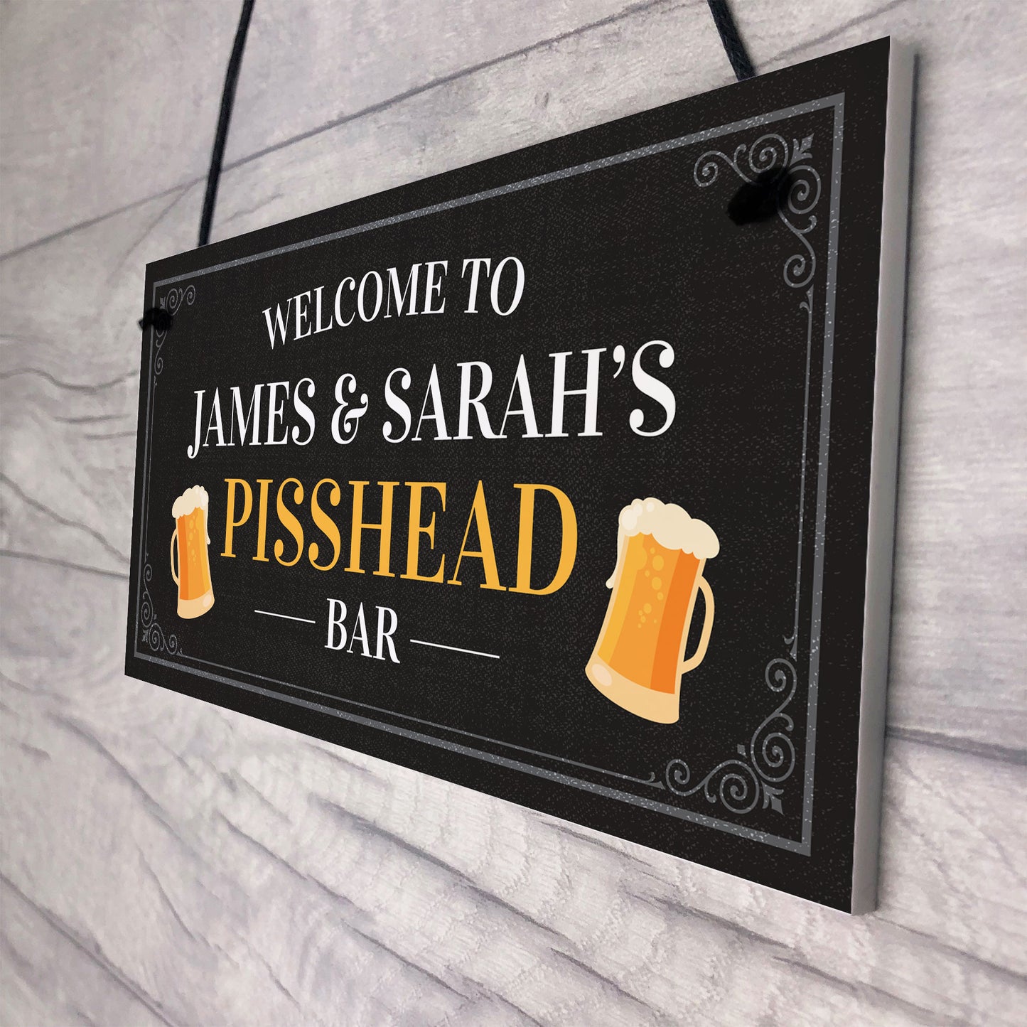 Bar Personalised Funny Decor Sign Beer Garden Shed Pub Decor